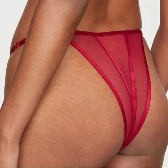 NWT Victoria’s Secret Very Sexy Midnight Affair Embroidery Brazilian Panty- Med - Picture 2 of 7